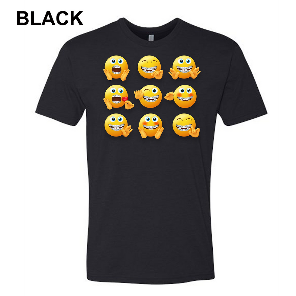 Thumbnail: Emojis with Braces - Basic 50/50 T-Shirt