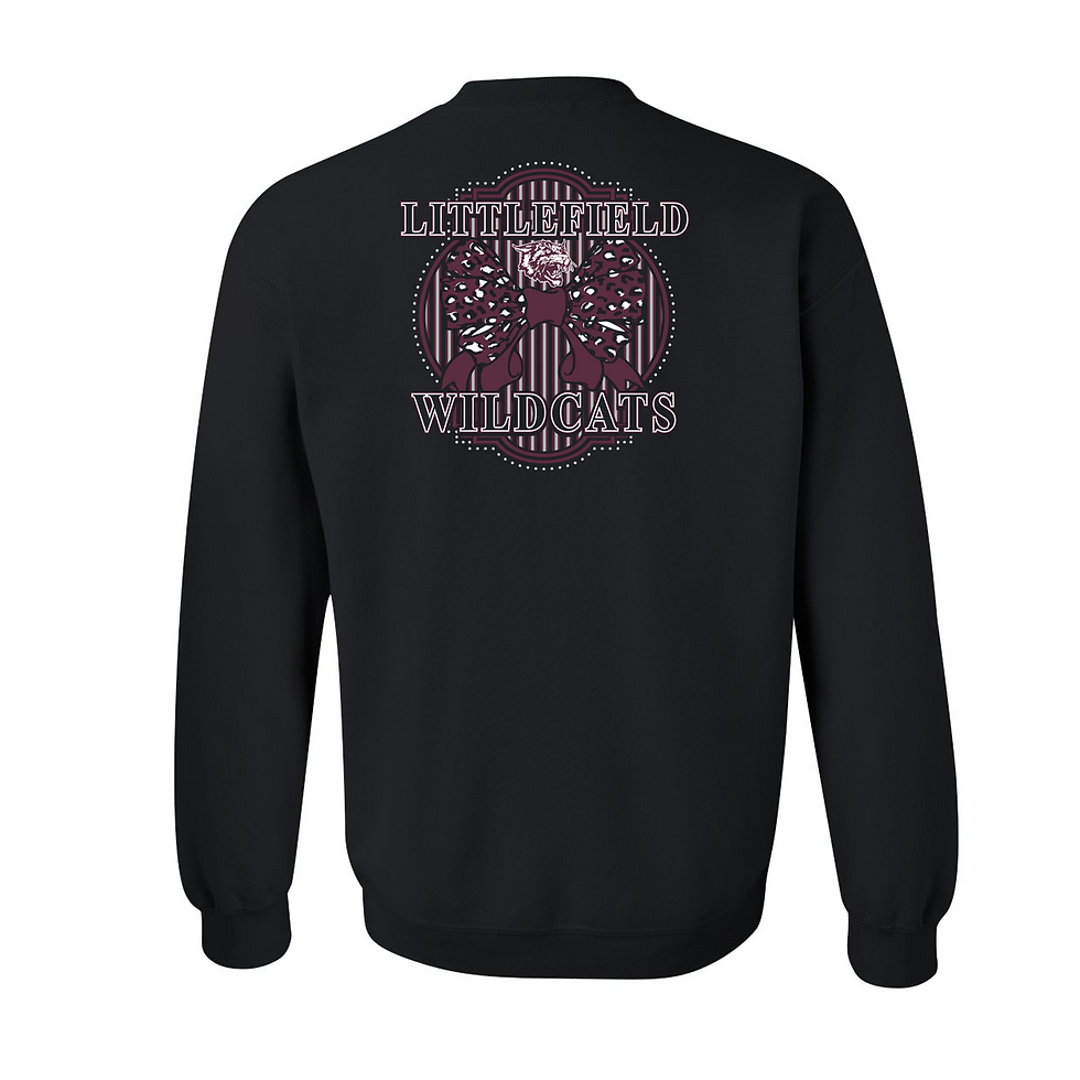 Littlefield Border Crewneck Sweatshirt - Black