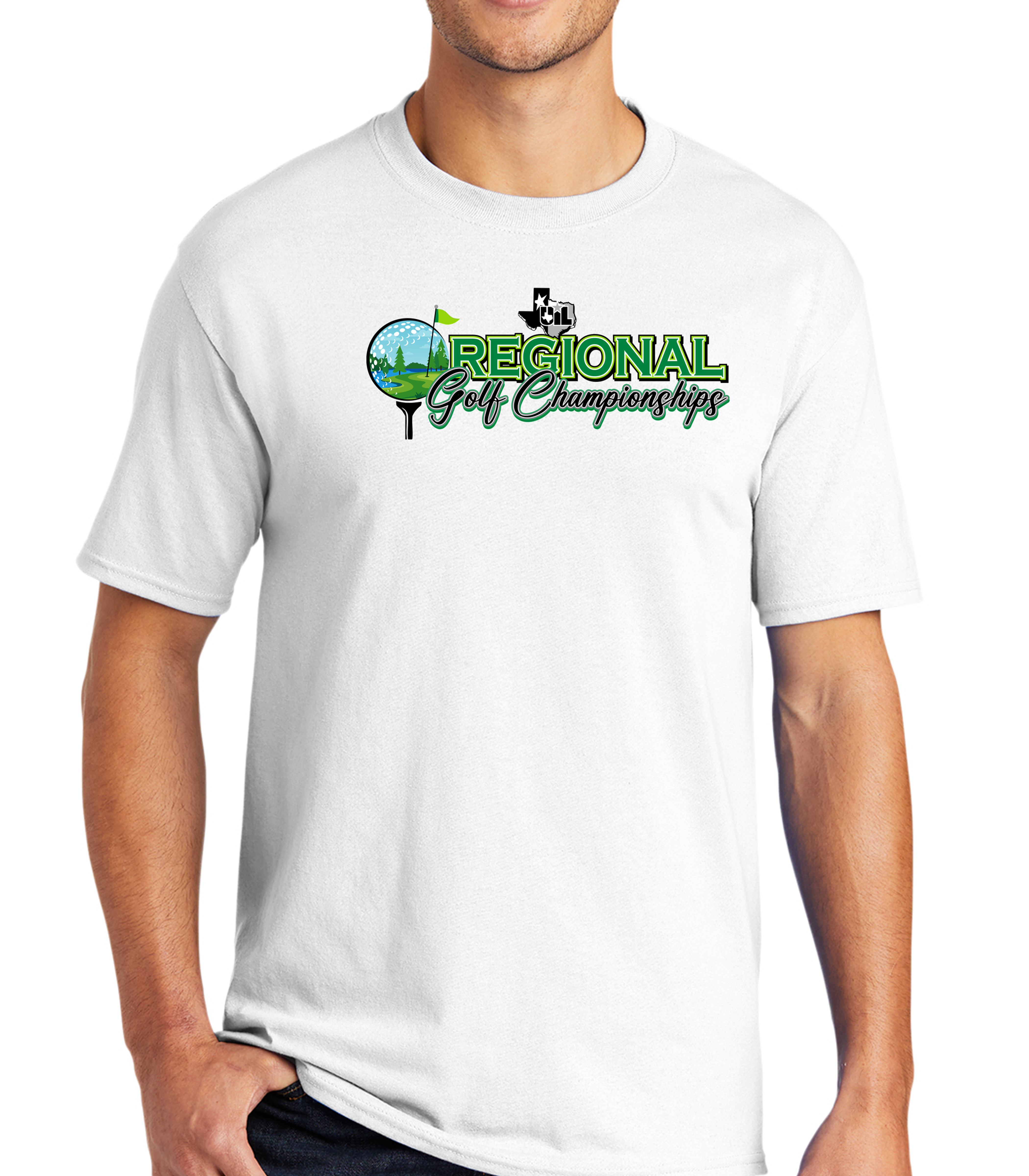 UIL Golf - White Short Sleeve Cotton Blend