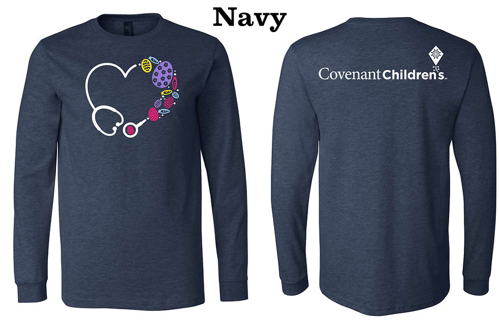 Thumbnail: copy of Easter Stethoscope Heart - LONG Sleeve