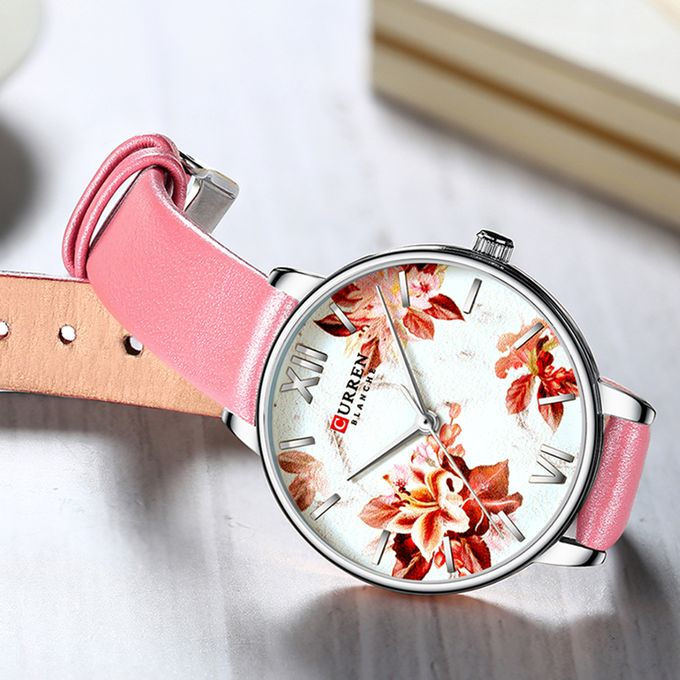 Thumbnail: Curren 9060 Classy, Elegant and Casual Business Quartz Women's Watch - Leather