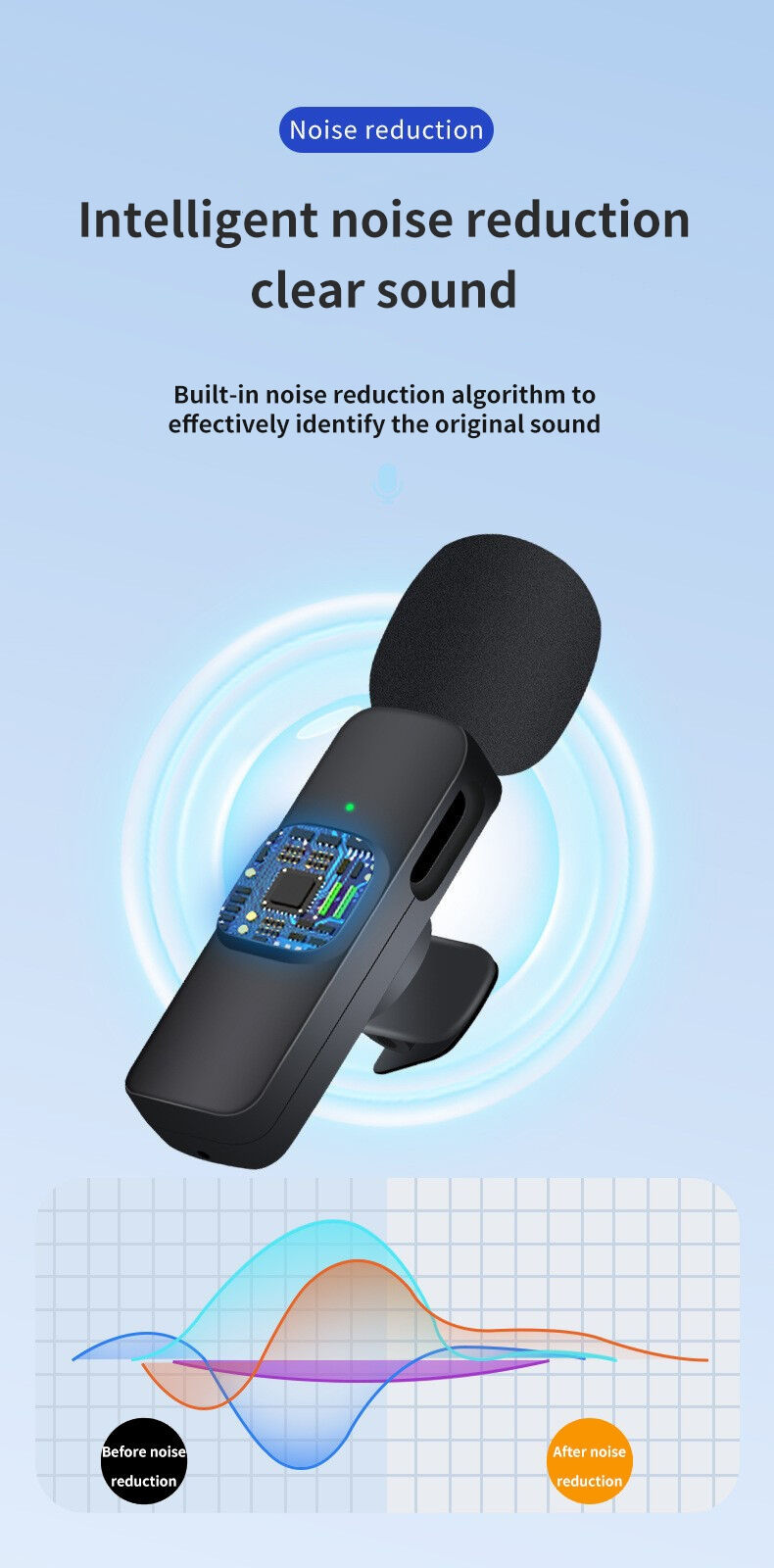 Thumbnail: DOUBLE WIRELESS  POWERFUL MICROPHONES -TYPE C, ANDROID/PCs