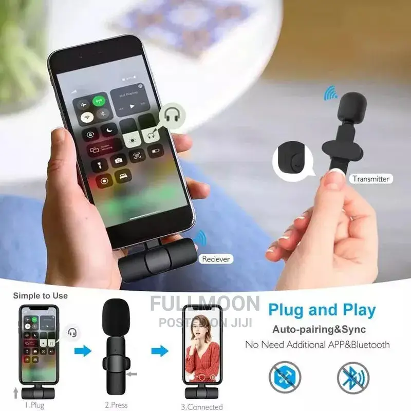 Thumbnail: DOUBLE WIRELESS  POWERFUL MICROPHONES -TYPE C, ANDROID/PCs