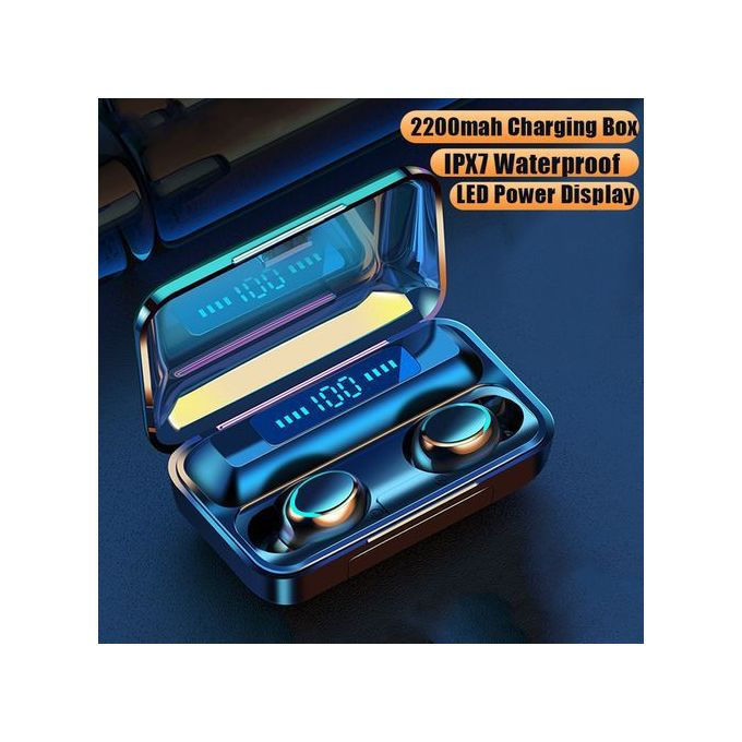 Thumbnail: HIGH QUALITY WIRELESS EAR PHONES + Charging Box