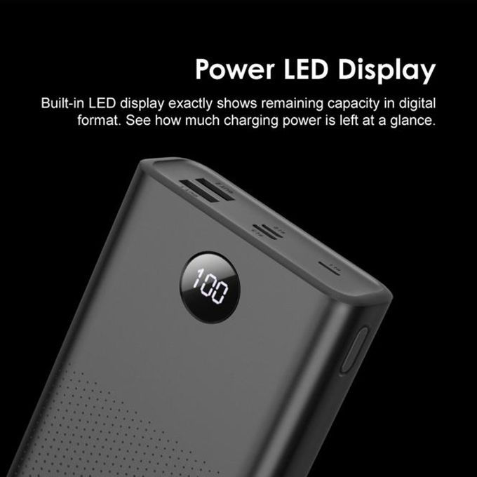 Thumbnail: Oraimo 27000mAh Massive Power Dual Charging Bank - 3 Byte - Black