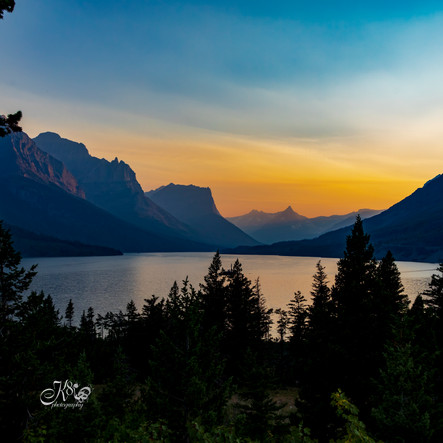 Saint Mary Lake Sunset