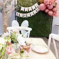 Garden Fairy Birthday Party with favorite colors.