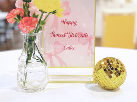 Sweet 16 Birthday Party Decor