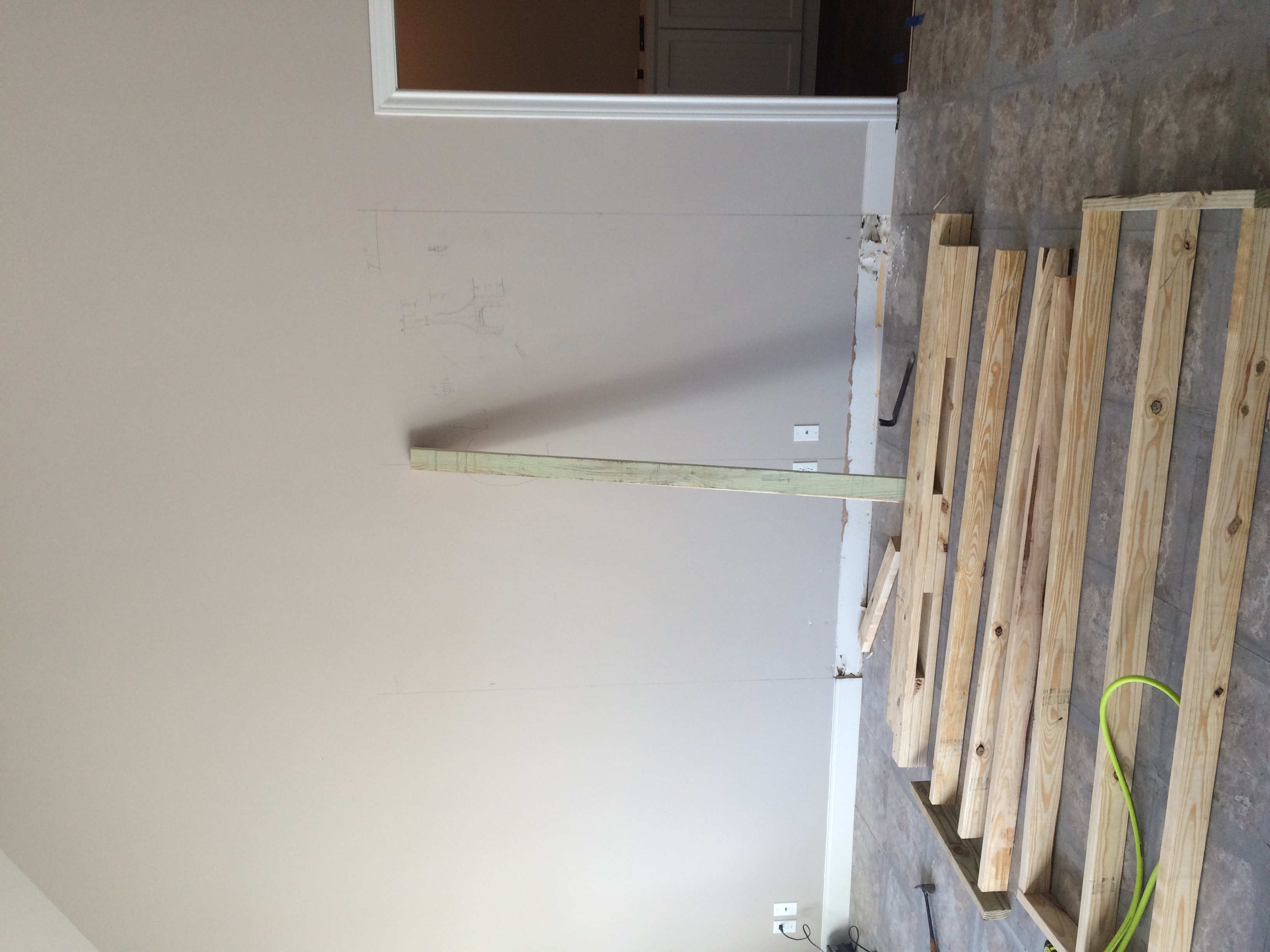 Add On Fireplace first stage