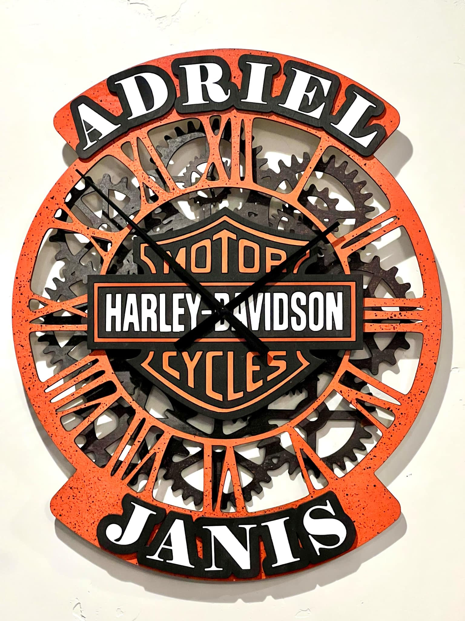 Custom Harley Gear Clock