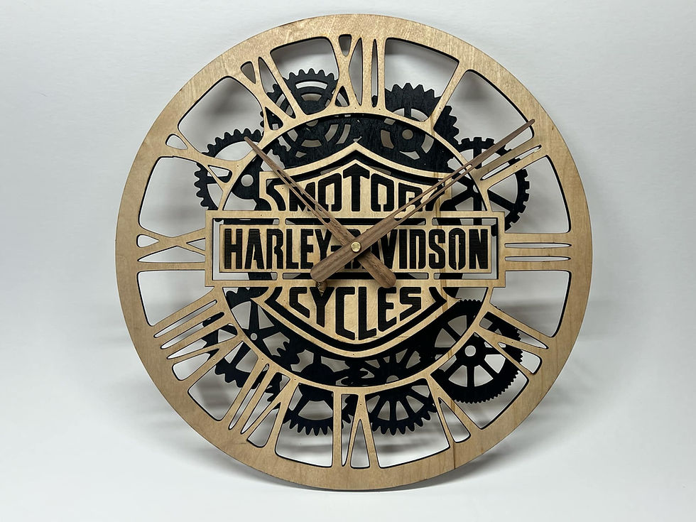 Thumbnail: Custom Harley Gear Clock