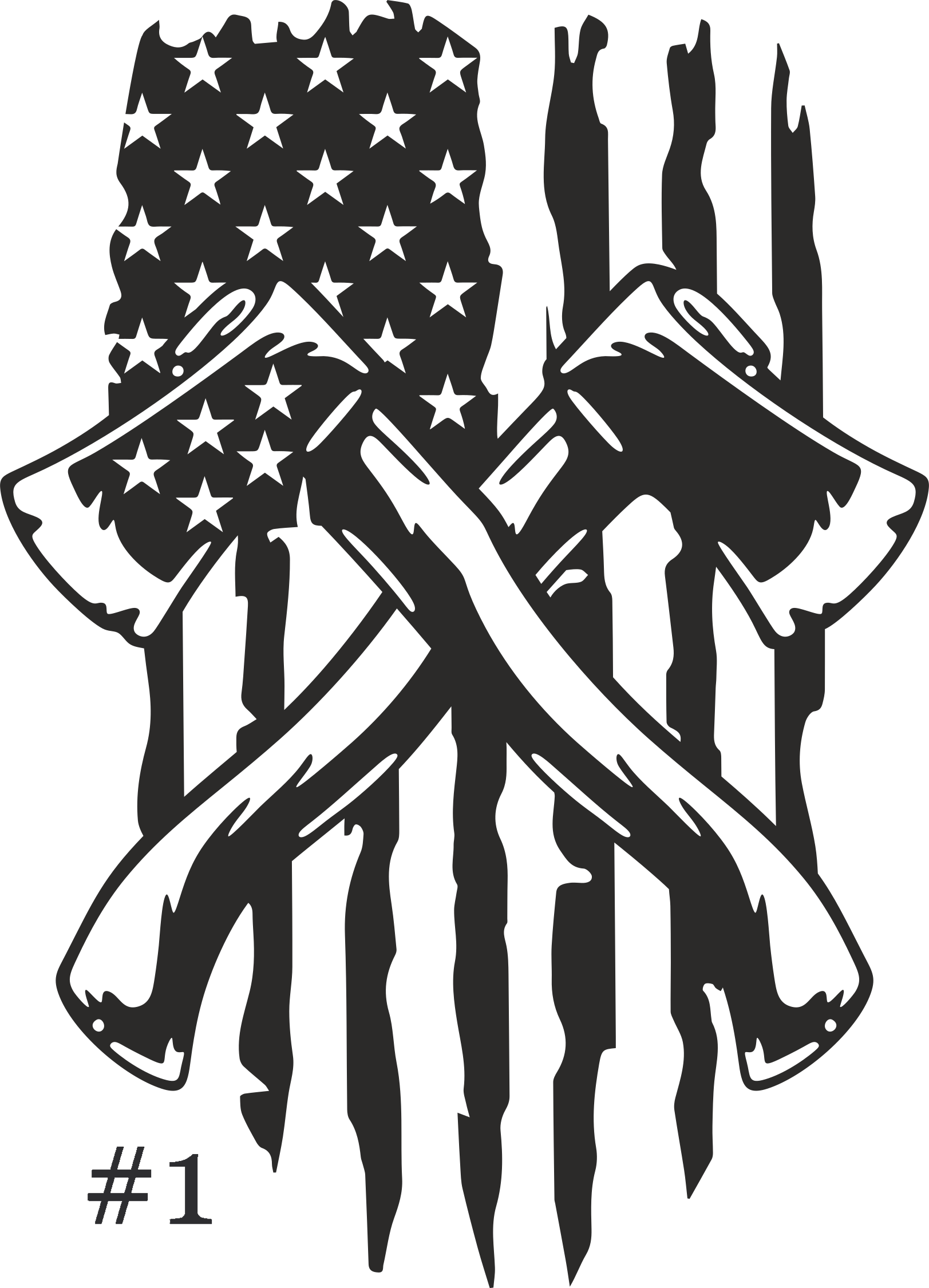 Customized Axe Monogram Wall Art