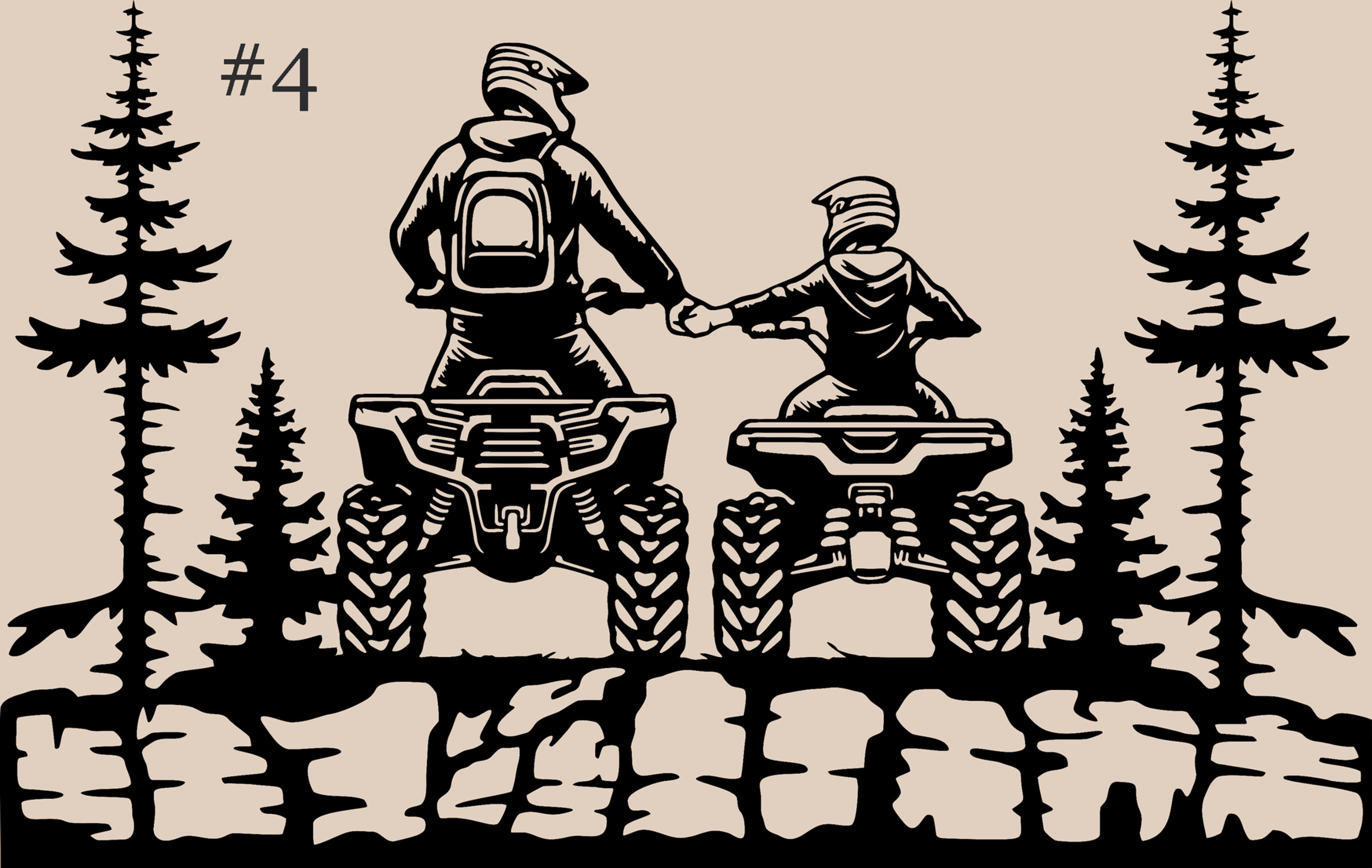๐ Custom ATV Quad Wall Art