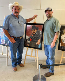 Steve Duhon with portrait