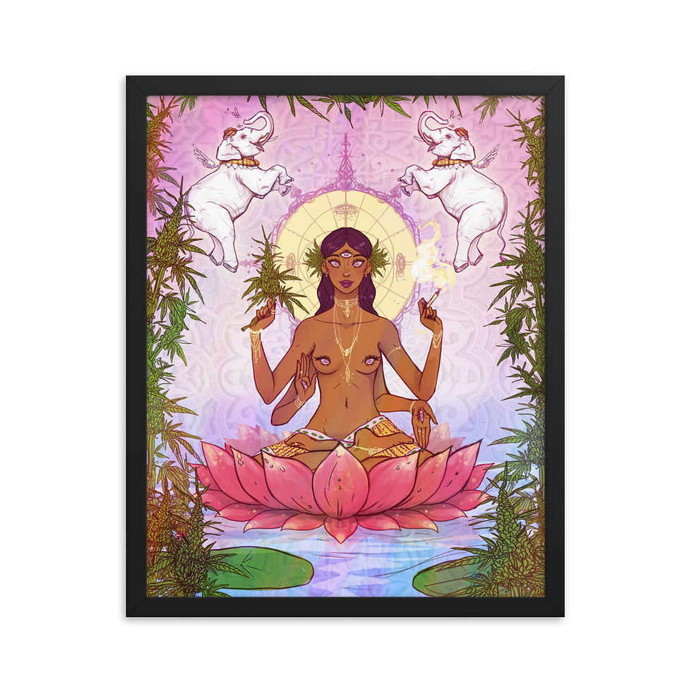 Thumbnail: Ganja Goddess - Framed photo paper poster