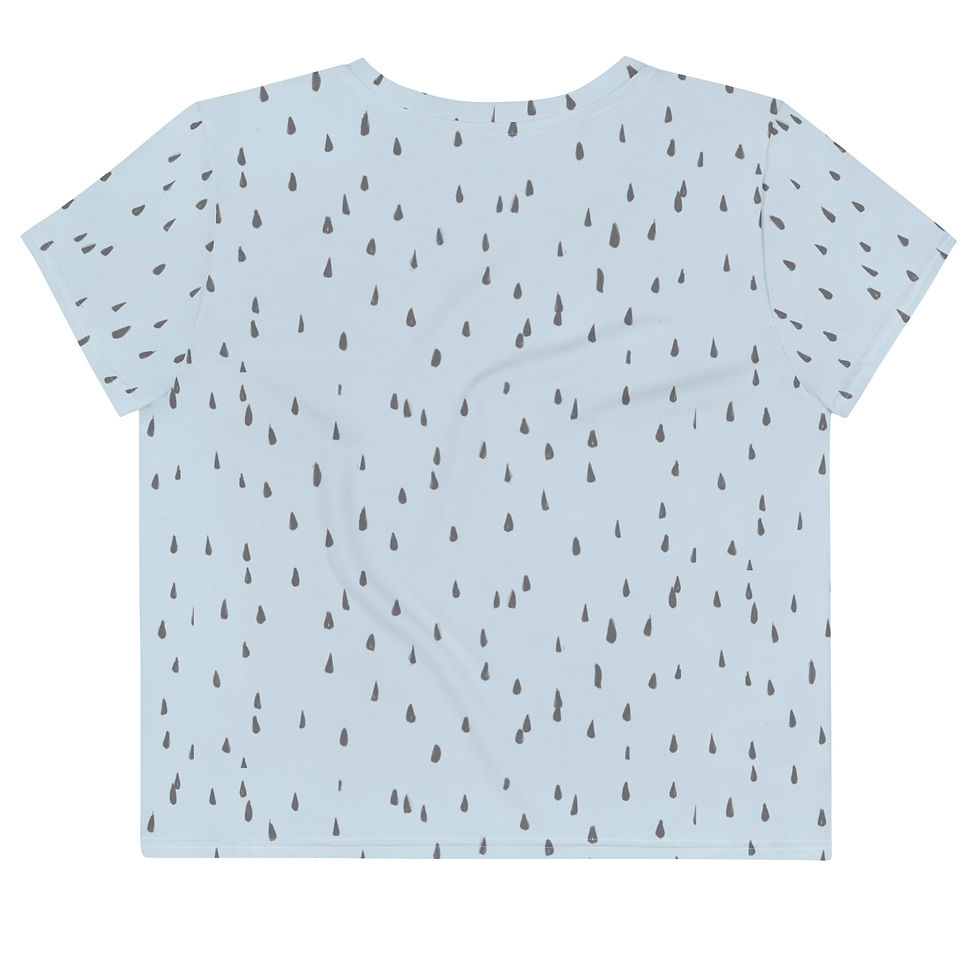 Thumbnail: Cry Sky - All-Over Print Crop Tee