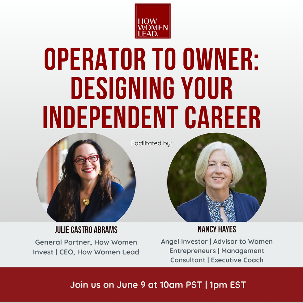 Operator to Owner: Designing Your Independent Career