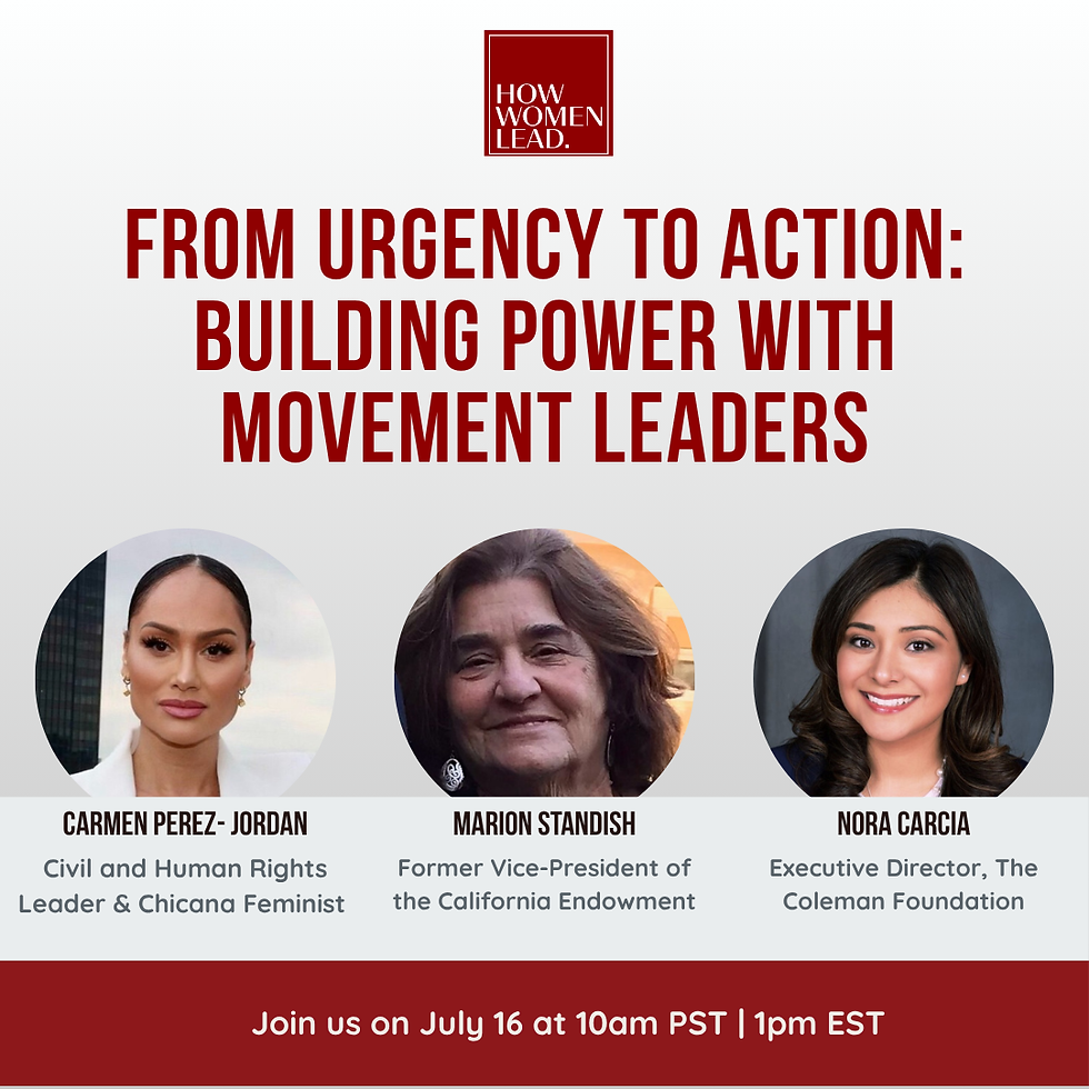 From Urgency to Action: Building Power with Movement Leaders