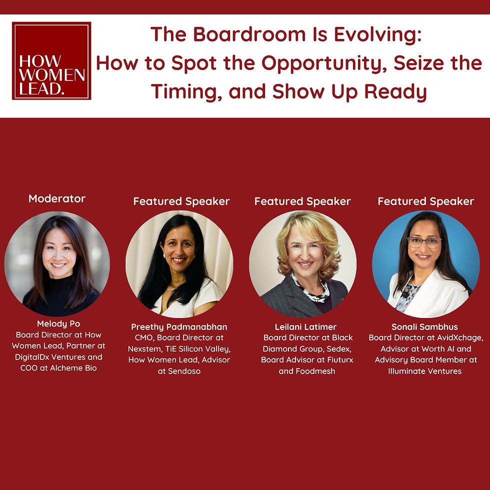 The Boardroom Is Evolving: How to Spot the Opportunity, Seize the Timing, and Show Up Ready