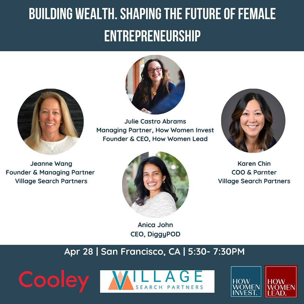 Building Wealth. Shaping the Future of Female Entrepreneurship.