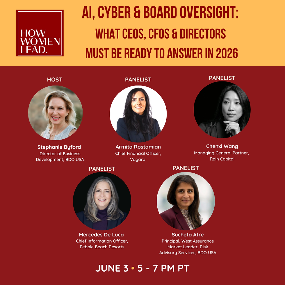 AI, Cyber & Board Oversight: What CEOs, CFOs & Directors Must Be Ready to Answer in 2026