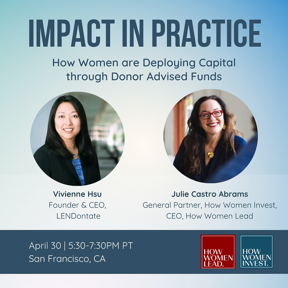 Impact in Practice: How Women Are Deploying Capital Through Donor-Advised Funds