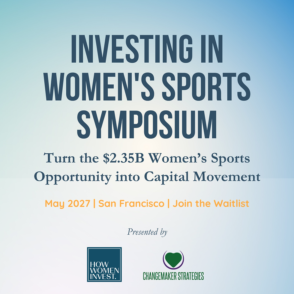 Investing in Women's Sports Symposium