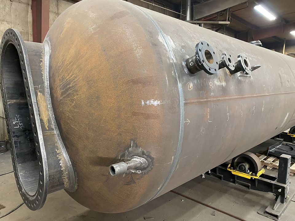 Oil and gas quipment (large tank) asme code welding, asme certified welder, asme pipe welding,