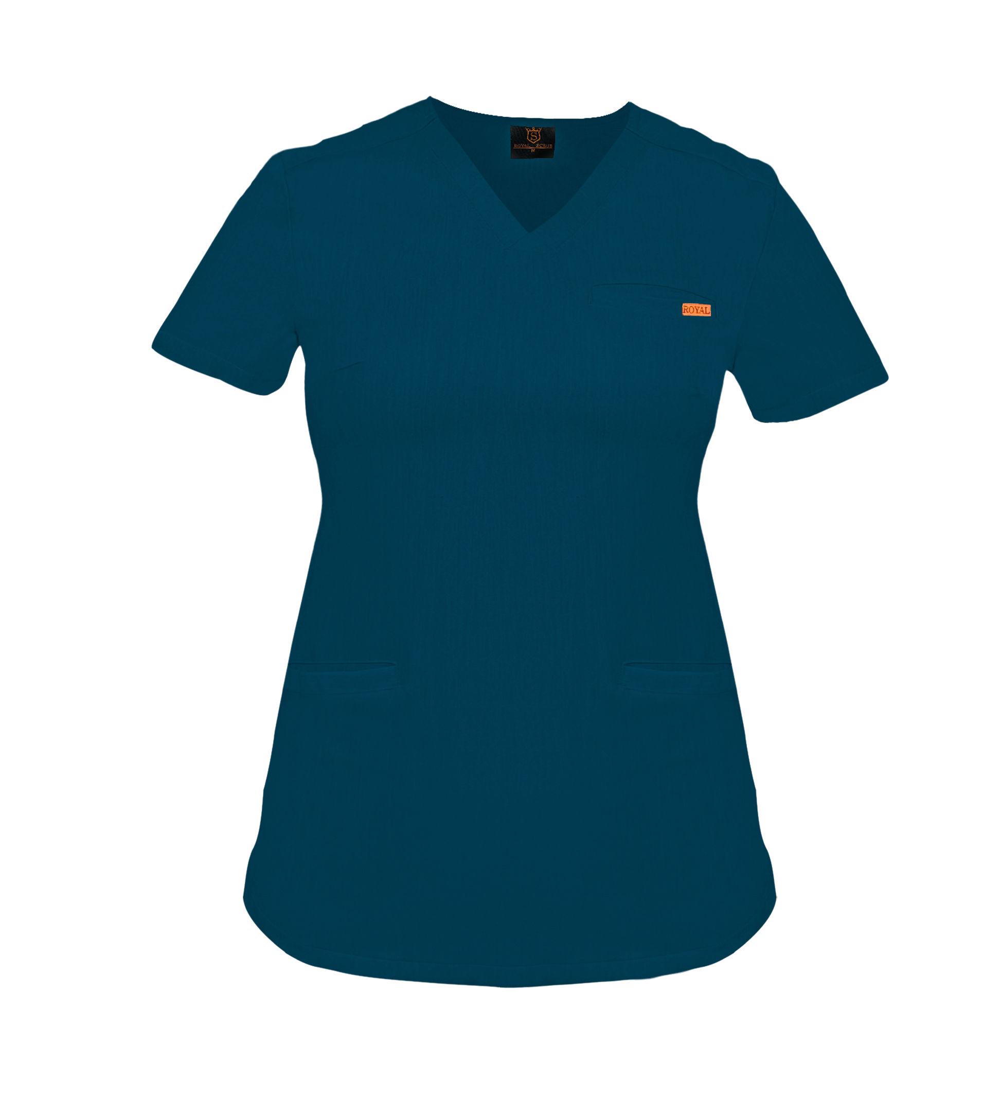 Bluza medicala de dama slim fit cu trei buzunare