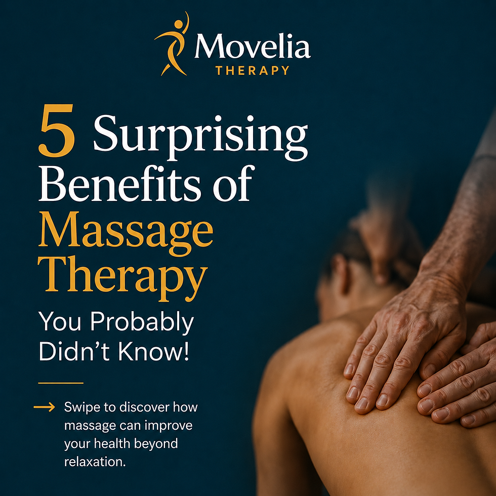 5 Surprising benefits of massage therapy