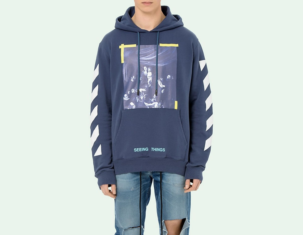 Miniatura: DIAG CARAVAGGIO HOODIE BLACK