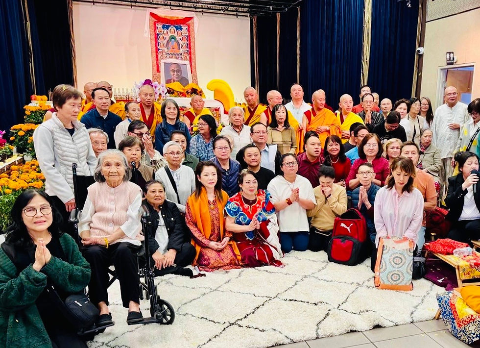Our happy time with our dharma friends and our Rinpoches at the Medicine Buddha 3 days seminar with practices in October 2025