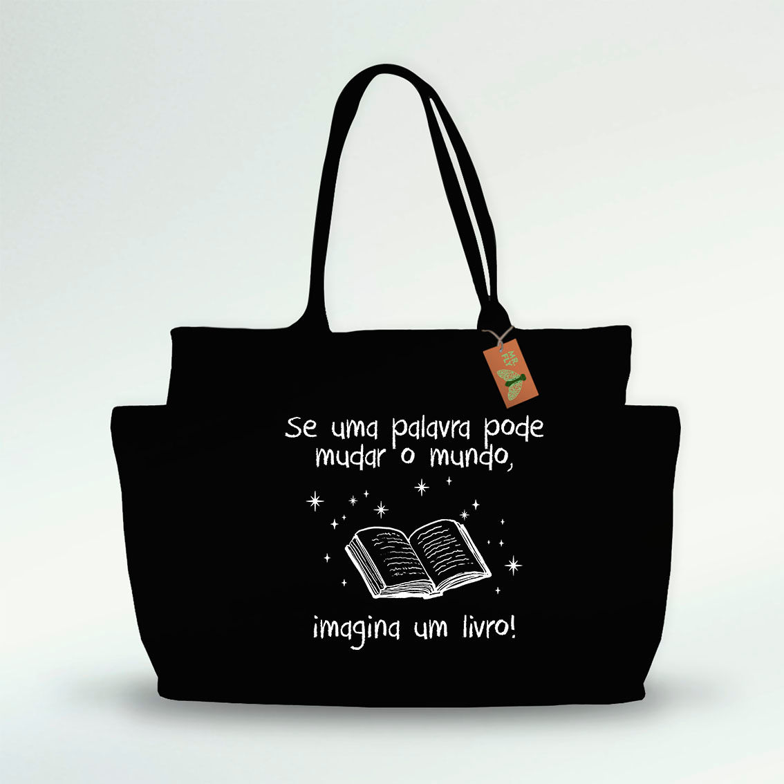 ecobag feira "se uma palavra" - 100% algodão