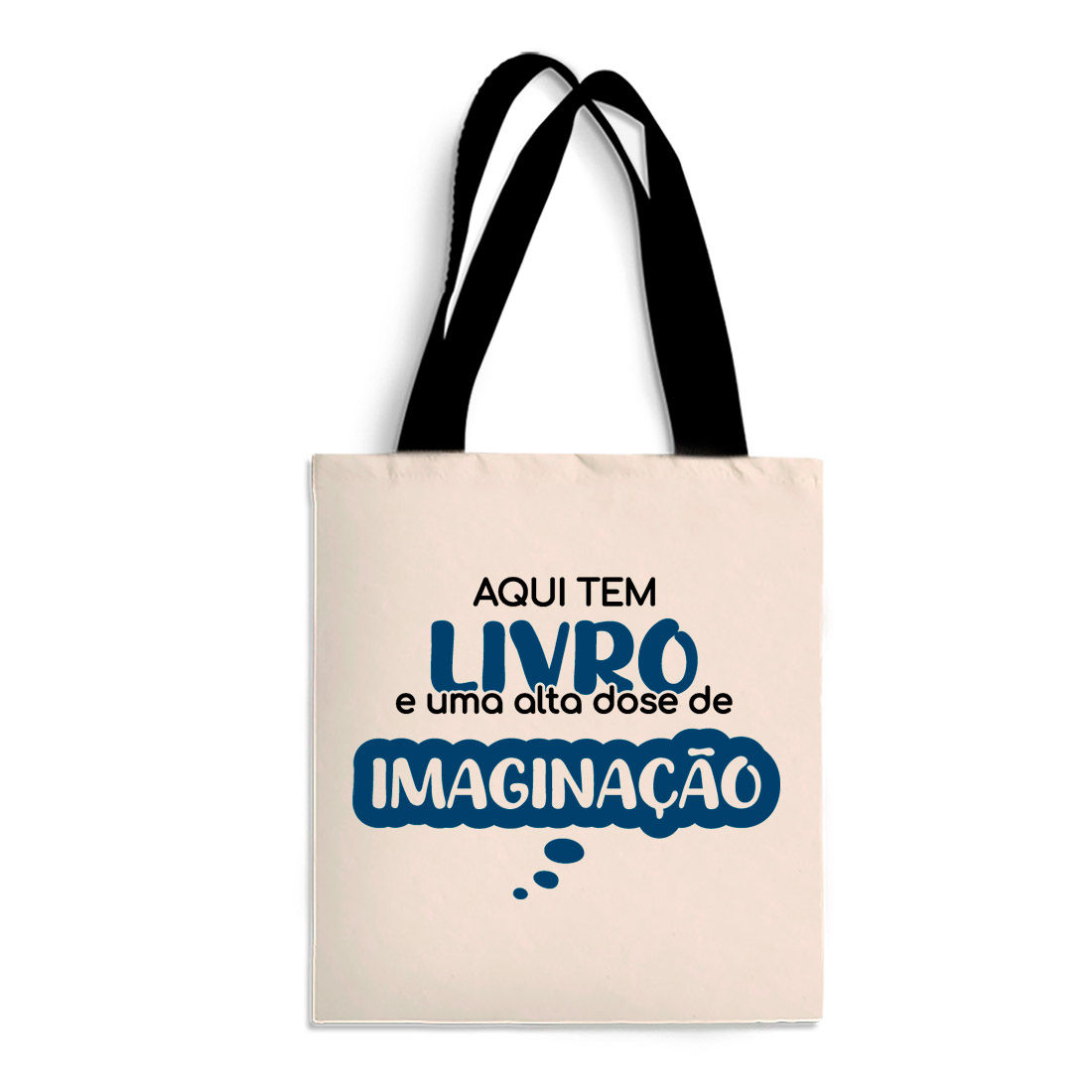ecobag "imaginação" - algodão 100% reciclado