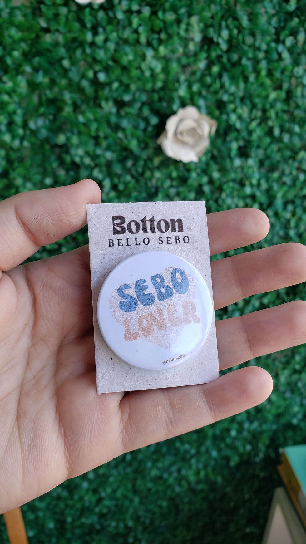 Botton "Sebo Lover"