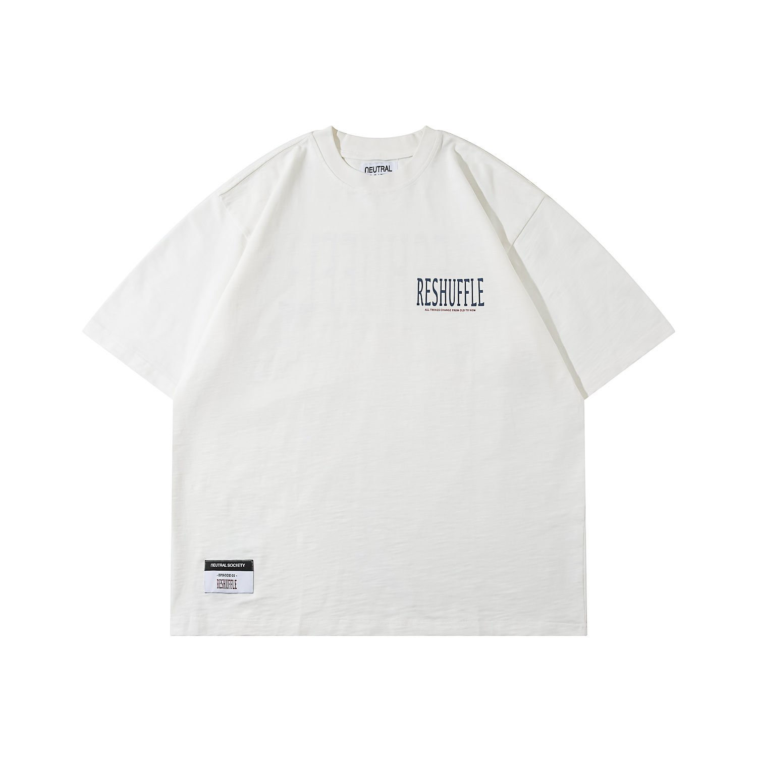 RESHUFFLE BIG TEE - WHITE