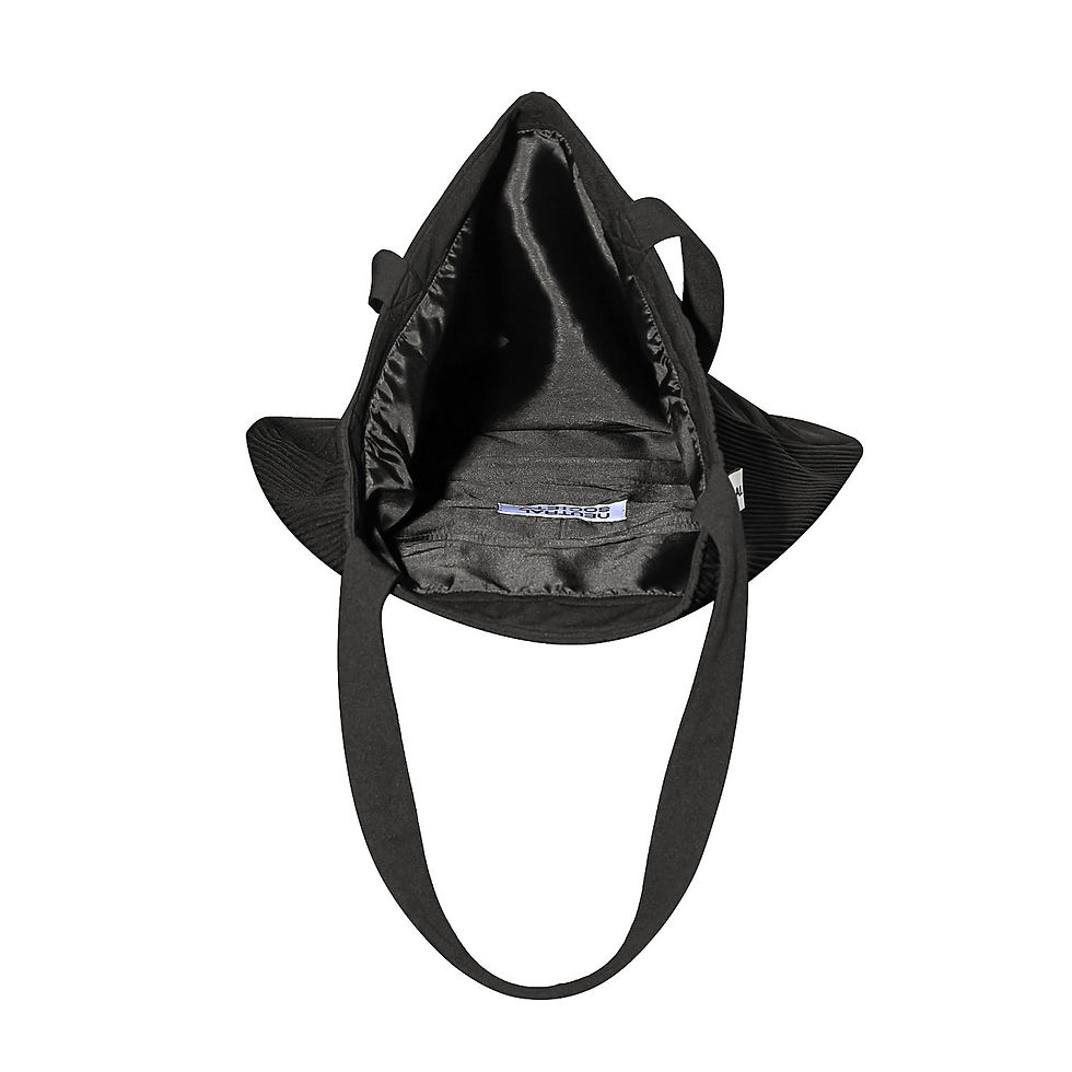 Thumbnail: RIB KNIT TOTE BAG - GREY