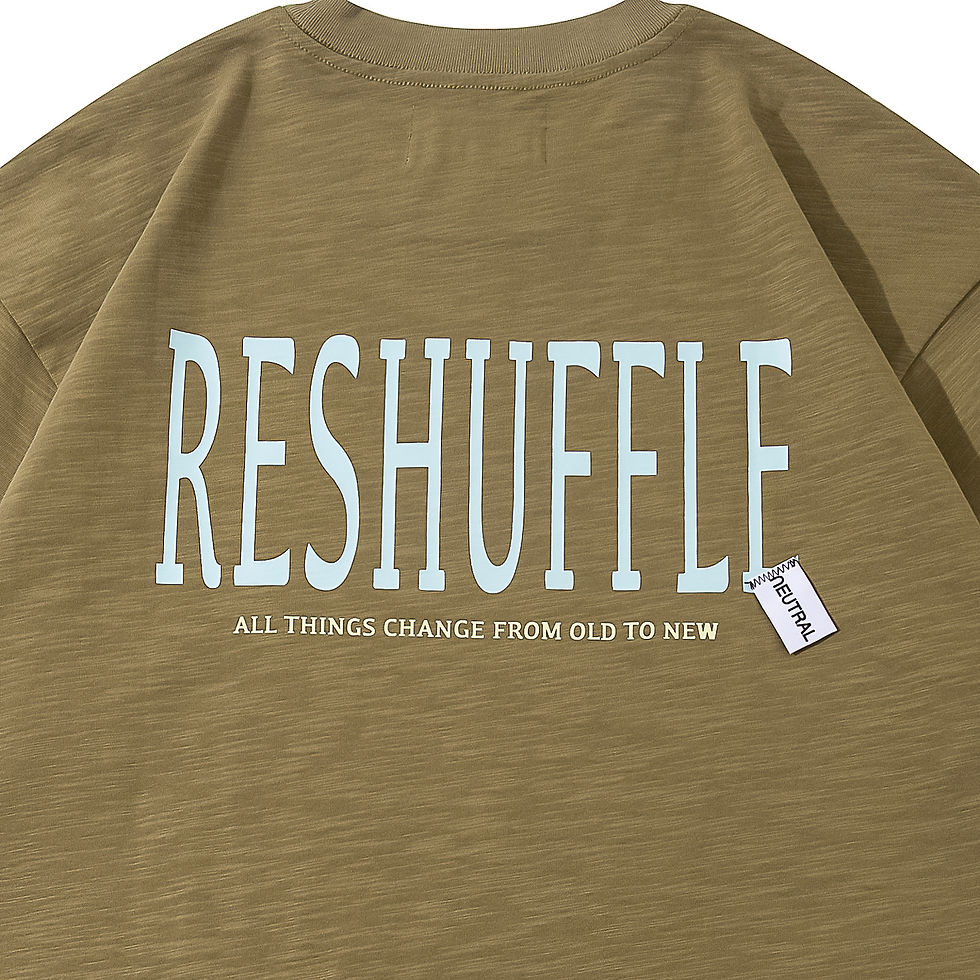 縮圖：RESHUFFLE BIG TEE - WOOD