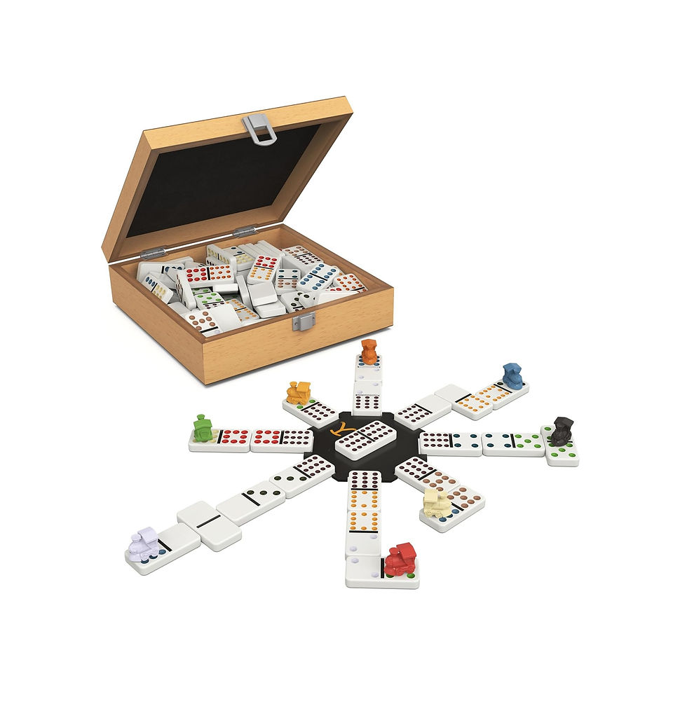 Miniatura: Yellowstone Mexican Train Dominoes Set