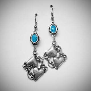 Double Heart Dangle | Diego Jones