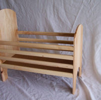 Custom Wood baby bassinet by Narrow Leaf Woodworks in Albuquerque  