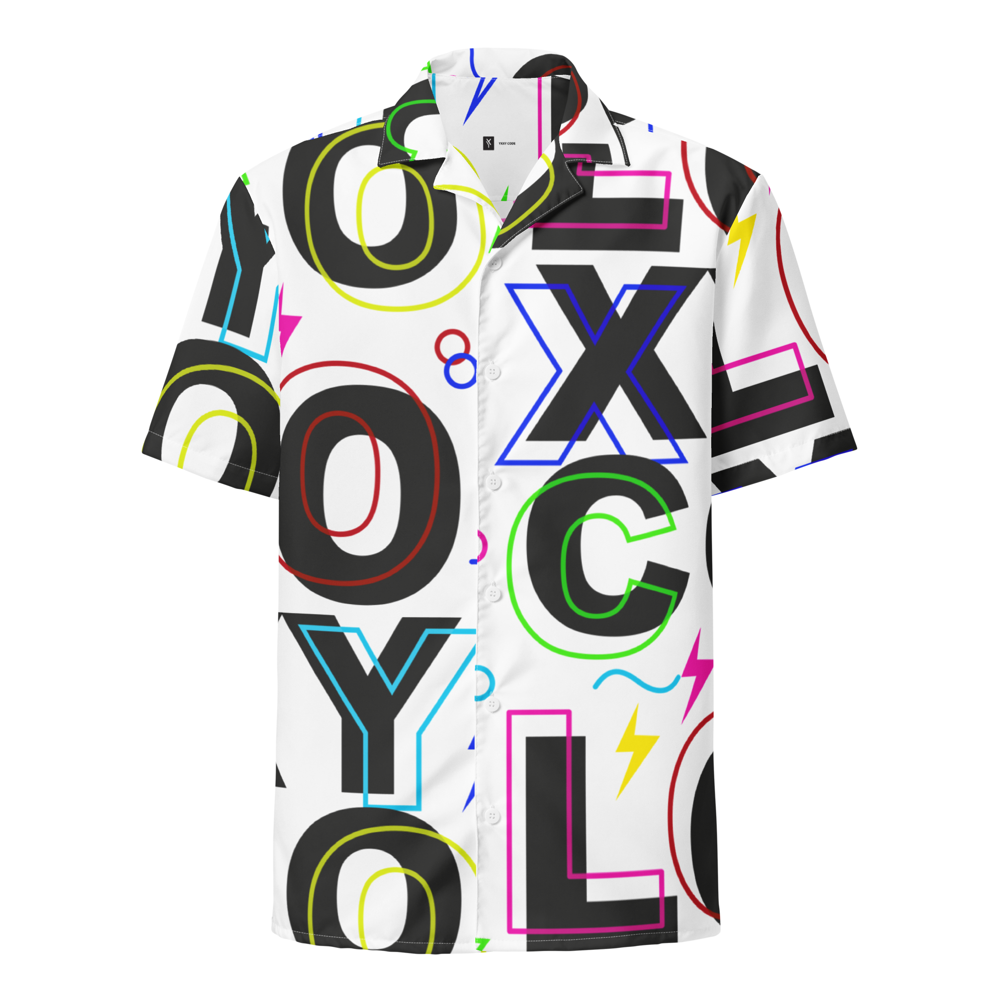 Alphabet Unisex button shirt