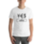 YES to Crypto White T-shirt front