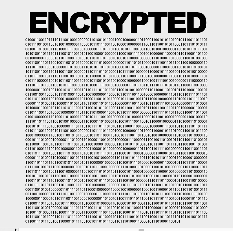 Thumbnail: GRAY STATE Encrypted Short-Sleeve T-Shirt close up