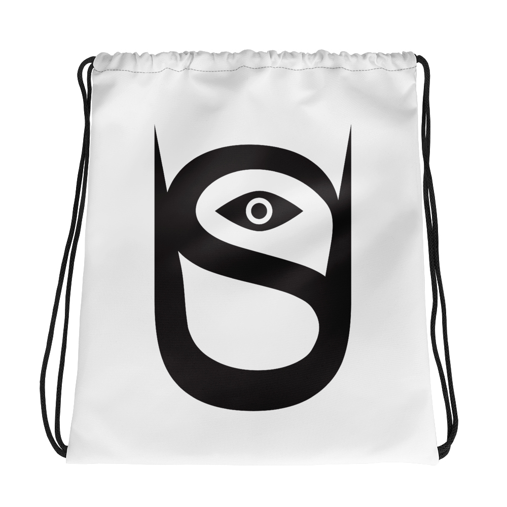 U SHAMAN White Drawstring bag