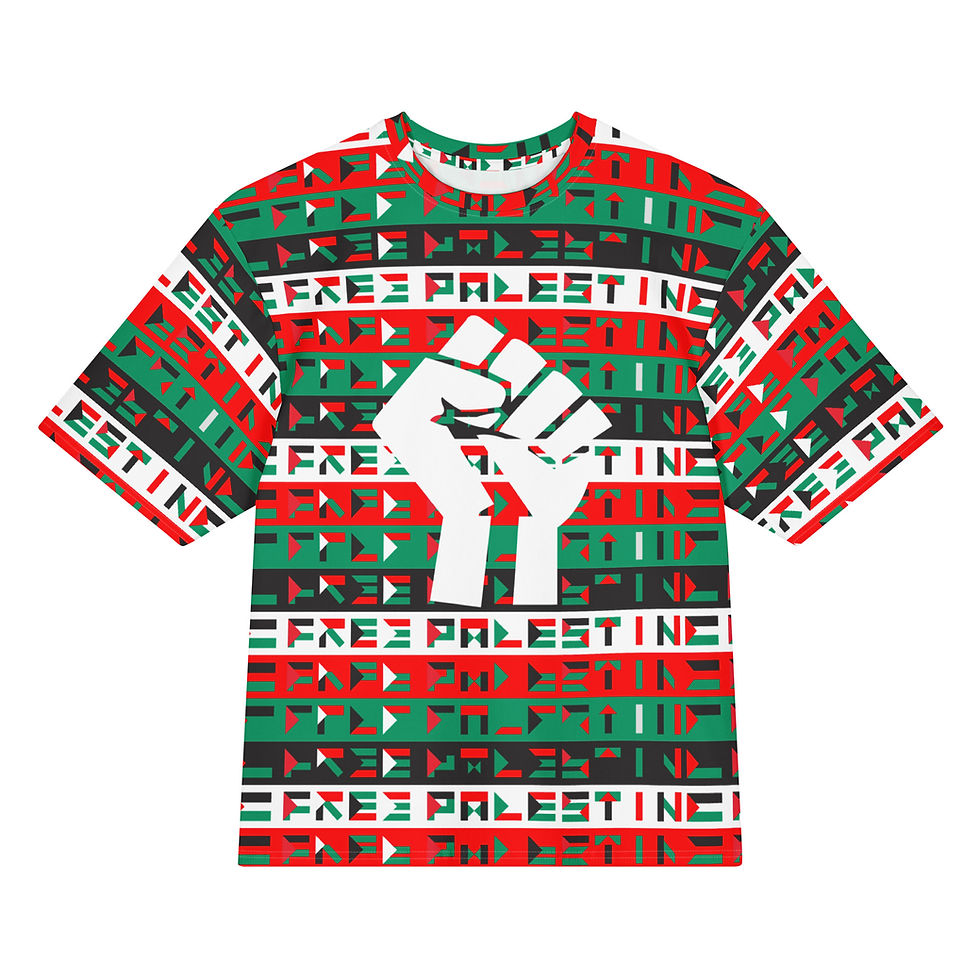 Free Palestine Oversized Cotton T-shirt