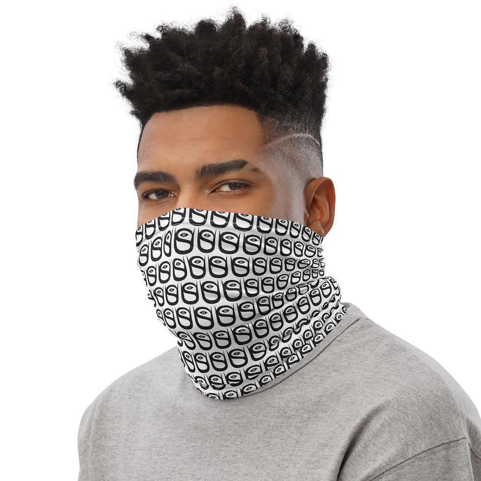 Thumbnail: U SHAMAN White Neck Gaiter left side view