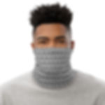 U SHAMAN White Neck Gaiter front view