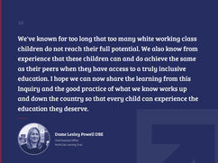 Inquiry Into White Working Class Educational Outcomes final report