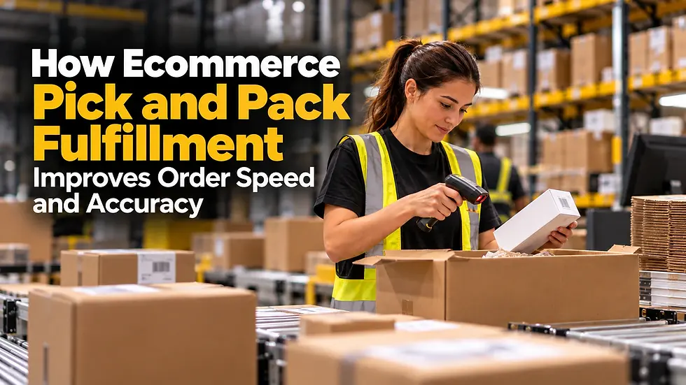 How Ecommerce Pick and Pack Fulfillment Improves Order Speed and Accuracy